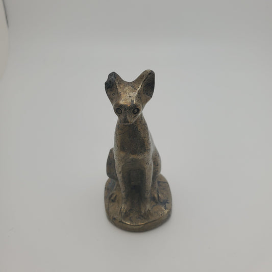 Carved Pyrite Egyptian Cat