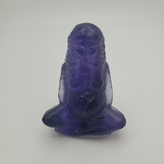 Fluorite Carved Pregnant Goddess