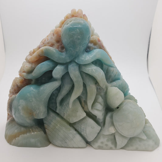 Blue Amazonite Octopus