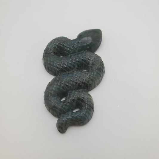 Carved Labradorite Snake