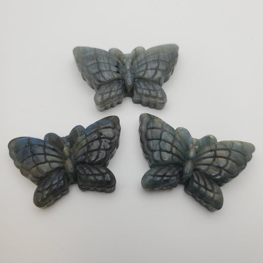 Carved Labradorite Butterfly