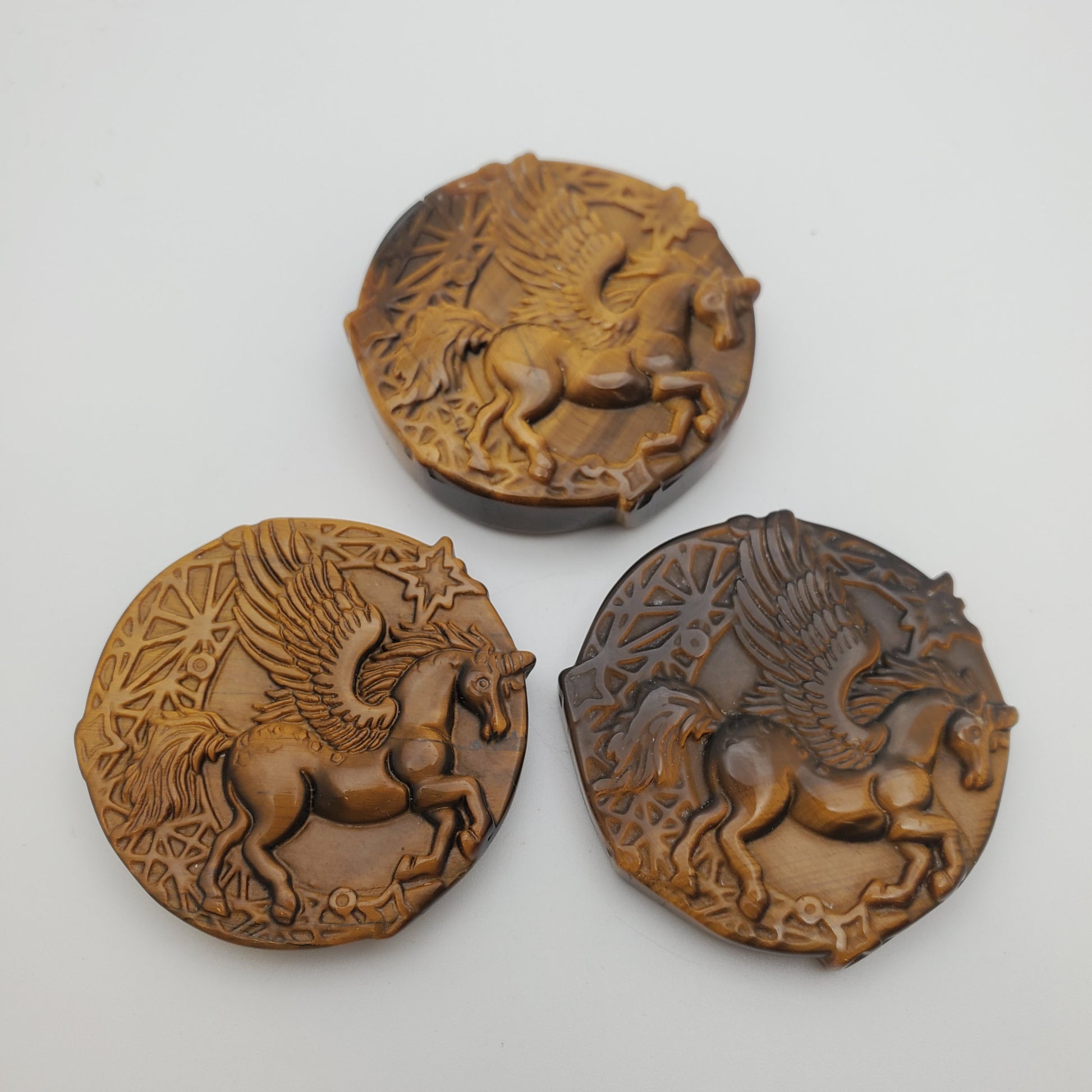 Carved Tiger's Eye Pegasus