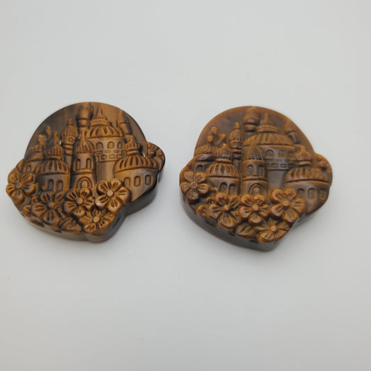 Carved Tiger's Eye City