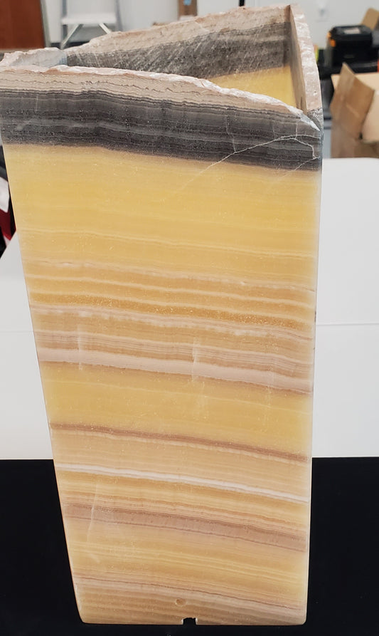 Large Yellow Onyx Lamp