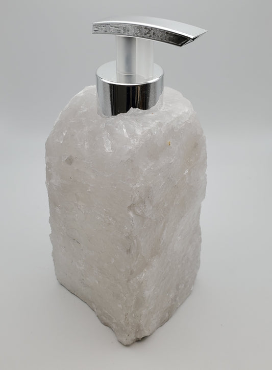 Clear Quartz Soap Dispenser