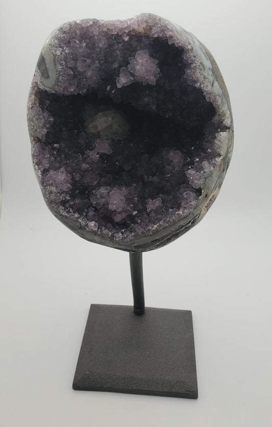 Amethyst Geode on Stand 8”