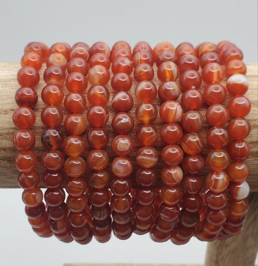 6mm Carnelian Bracelet