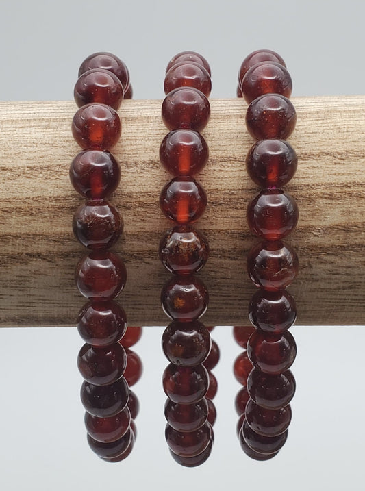 8mm Hessonite Garnet Bracelet
