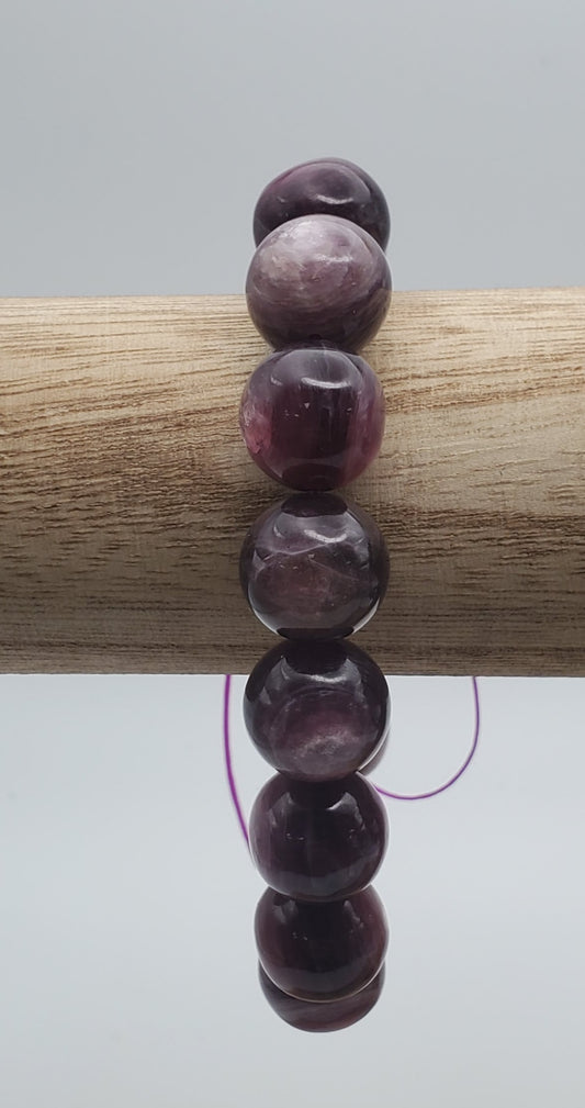 12mm Lepidolite Bracelet