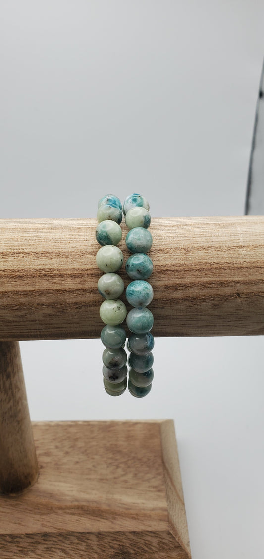 8mm Chrysocolla Bracelet