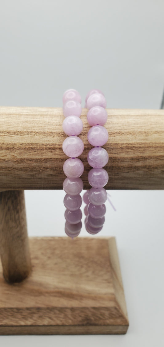 8mm Pink Kunzite Bracelet