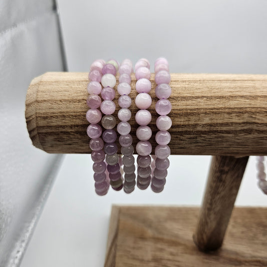 5-6mm Green Purple Kunzite Bracelet