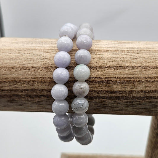 8mm Purple Jade Bracelet