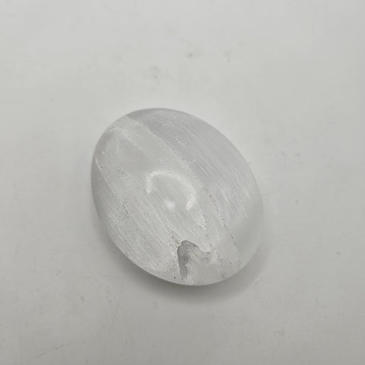 Selenite Palm Stone