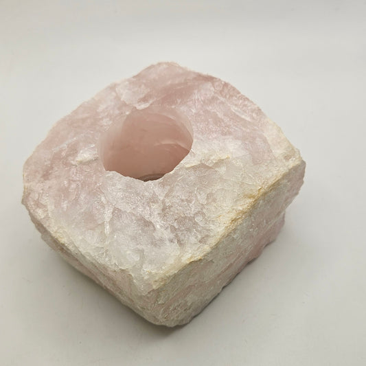 Rose Quartz Candleholder