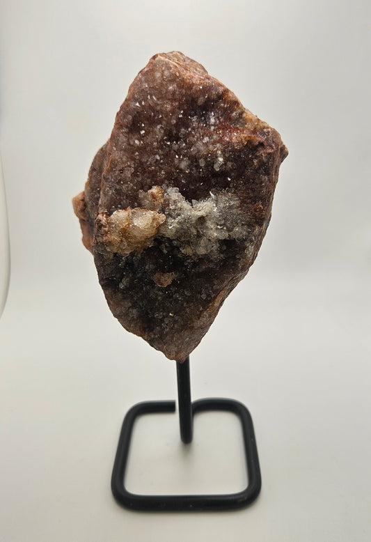 Pink Amethyst on Stand