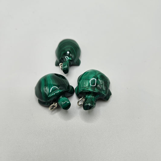Malachite Turtle Pendant