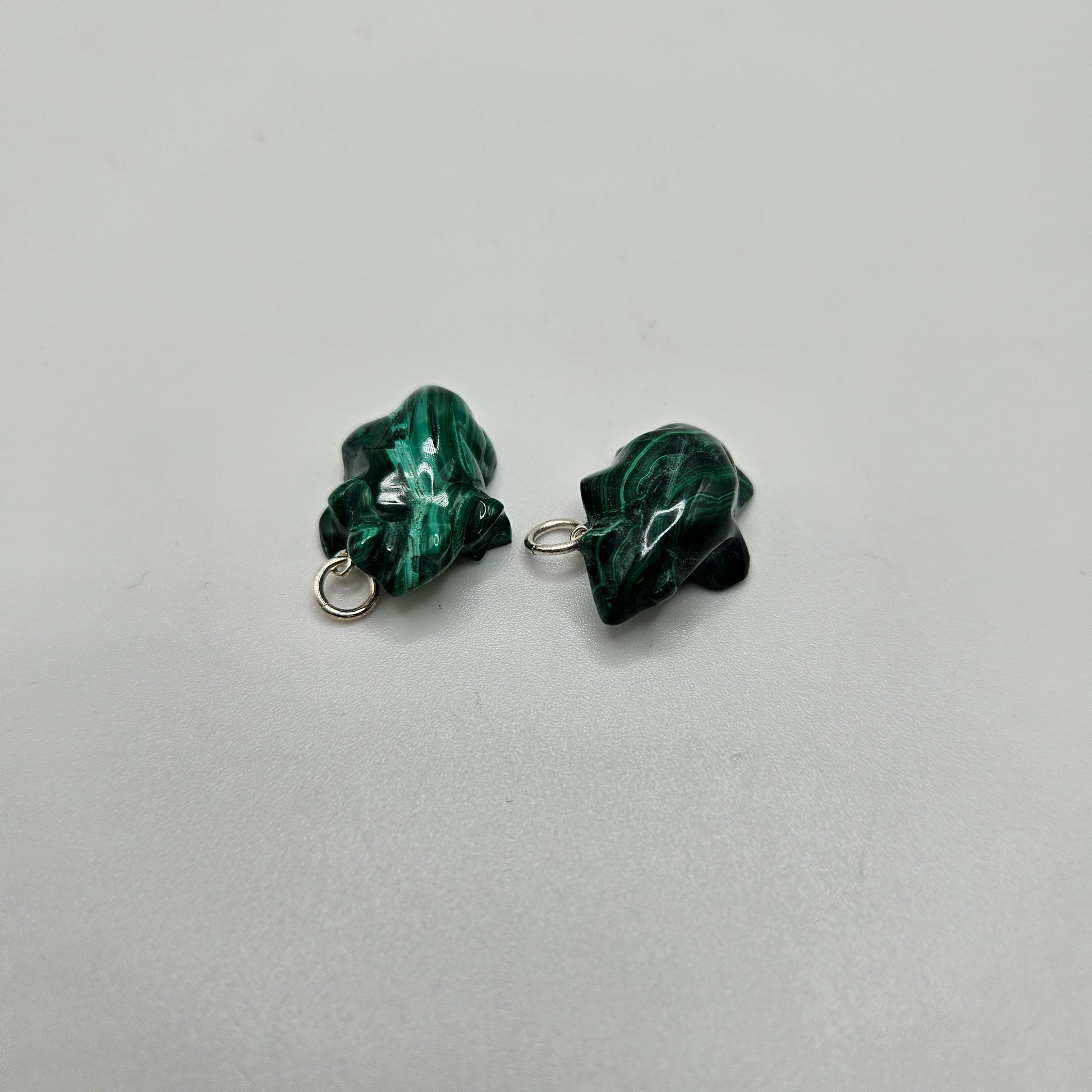 Malachite Frog Pendant
