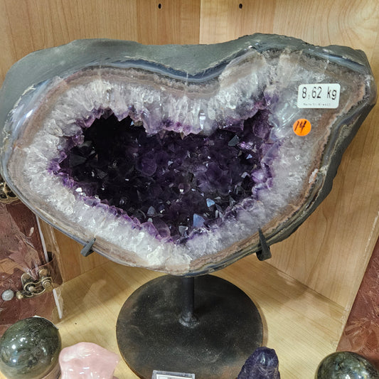 Amethyst Heart 14"