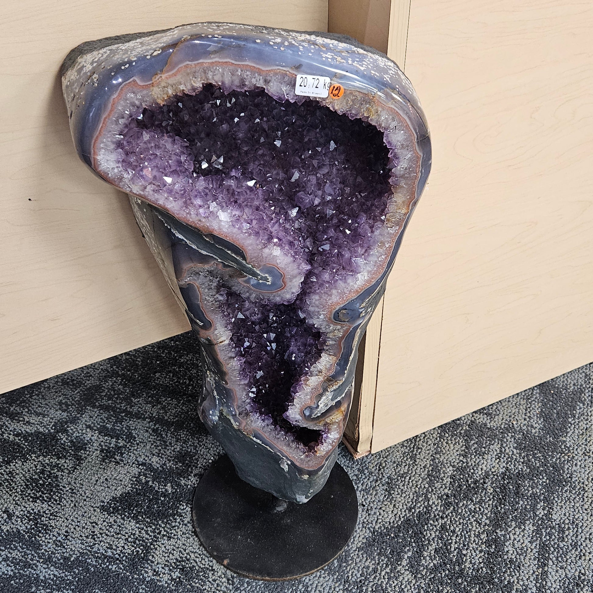 Amethyst Geode on Stand 24"