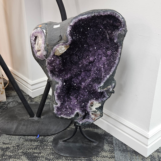Amethyst Geode on Stand 25"