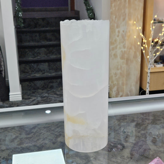 Round Calcite Lamp