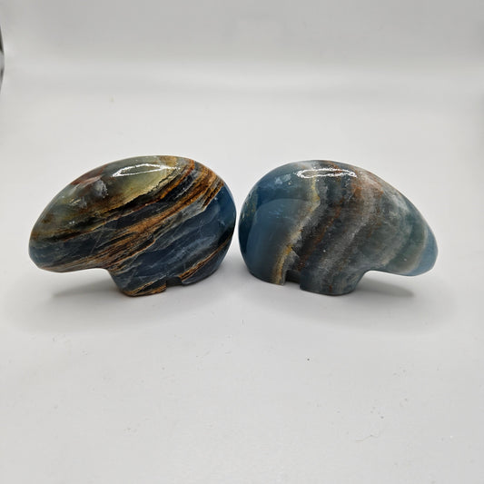 Blue Onyx Bear 6x2x5cm