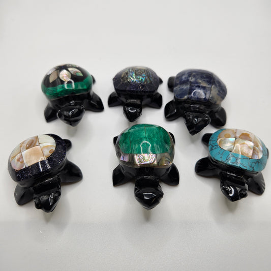 Black Obsidian Turtle Various Stones
