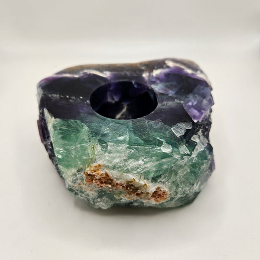 Fluorite Candle Holder