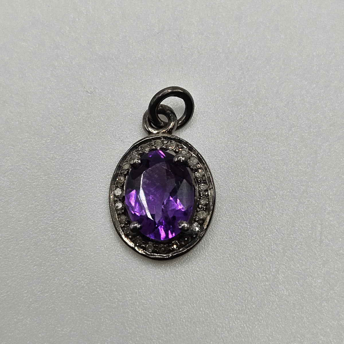 SS Amethyst Pendant