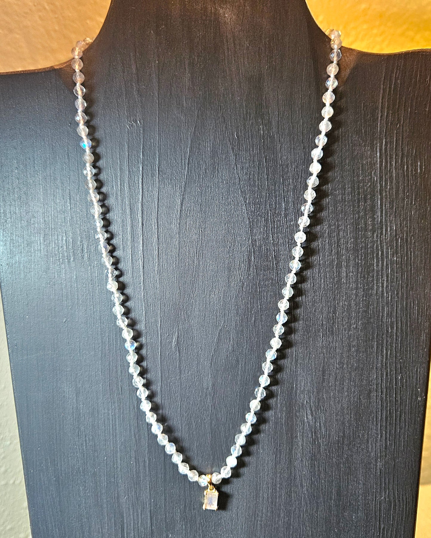 Labradorite Knotted Necklace
