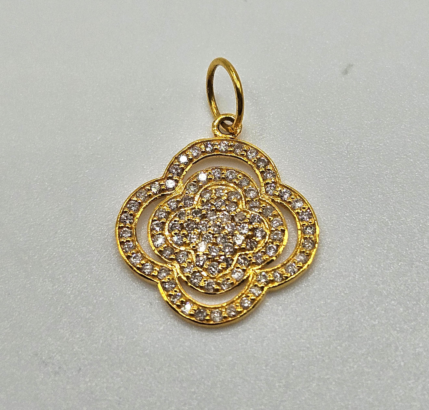 Gold Diamond Celtic Knot Pendant