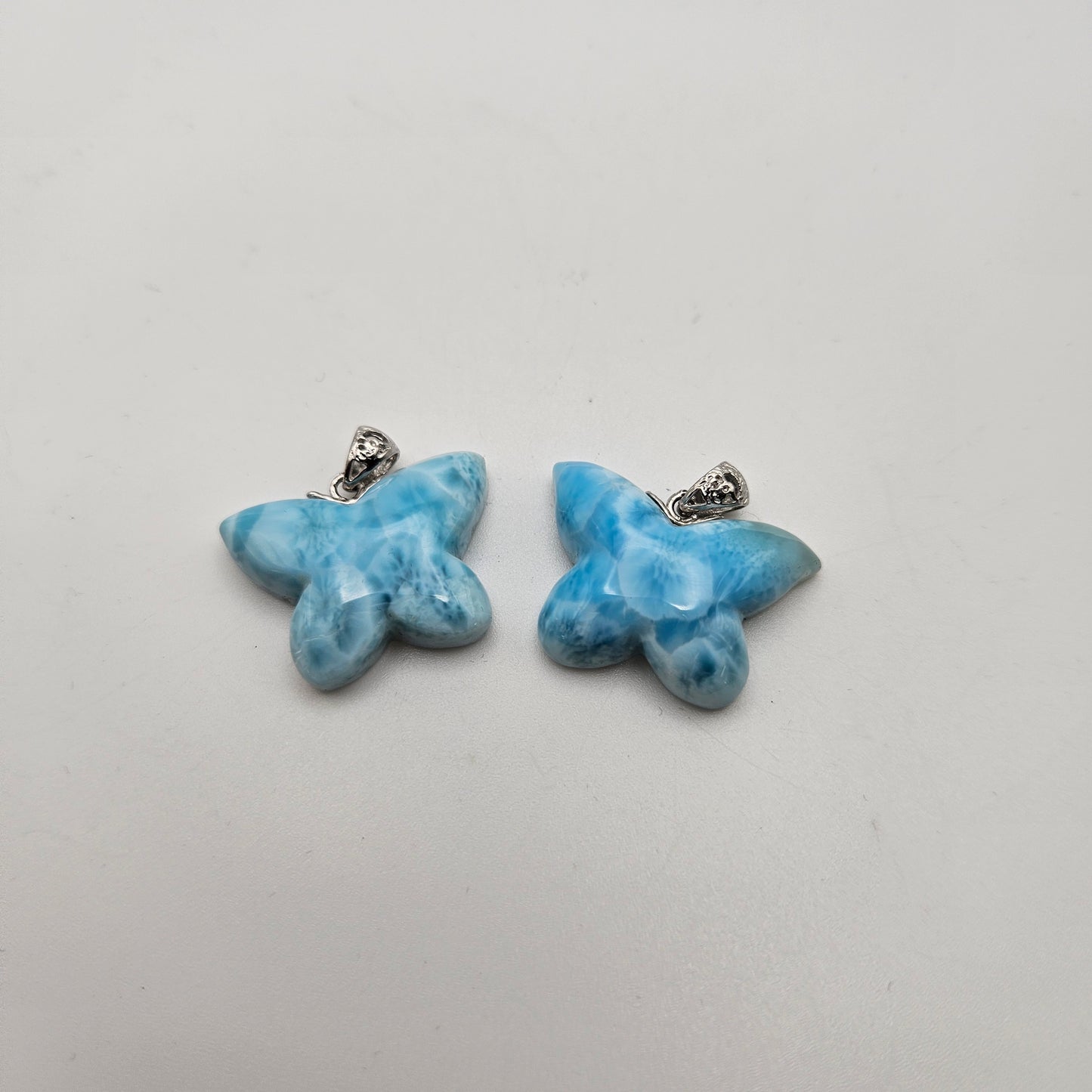 Larimar Butterfly Pendant