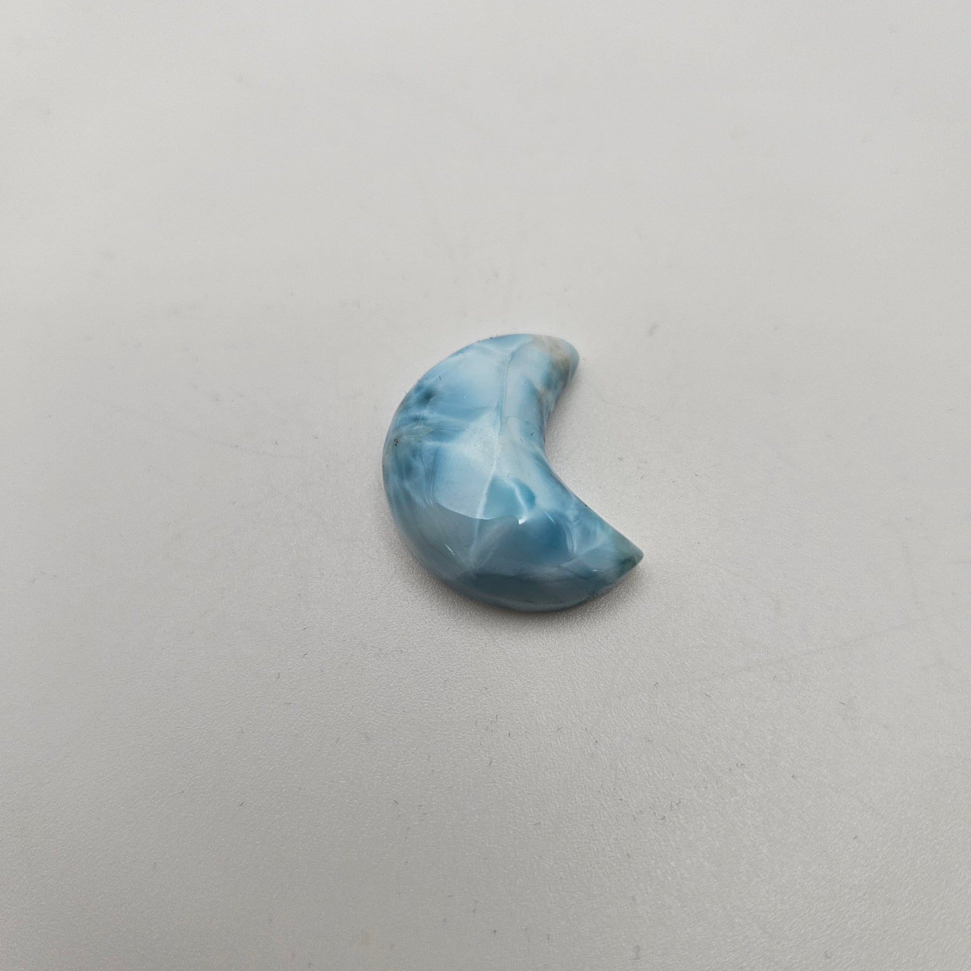 Larimar Moon Cabochon