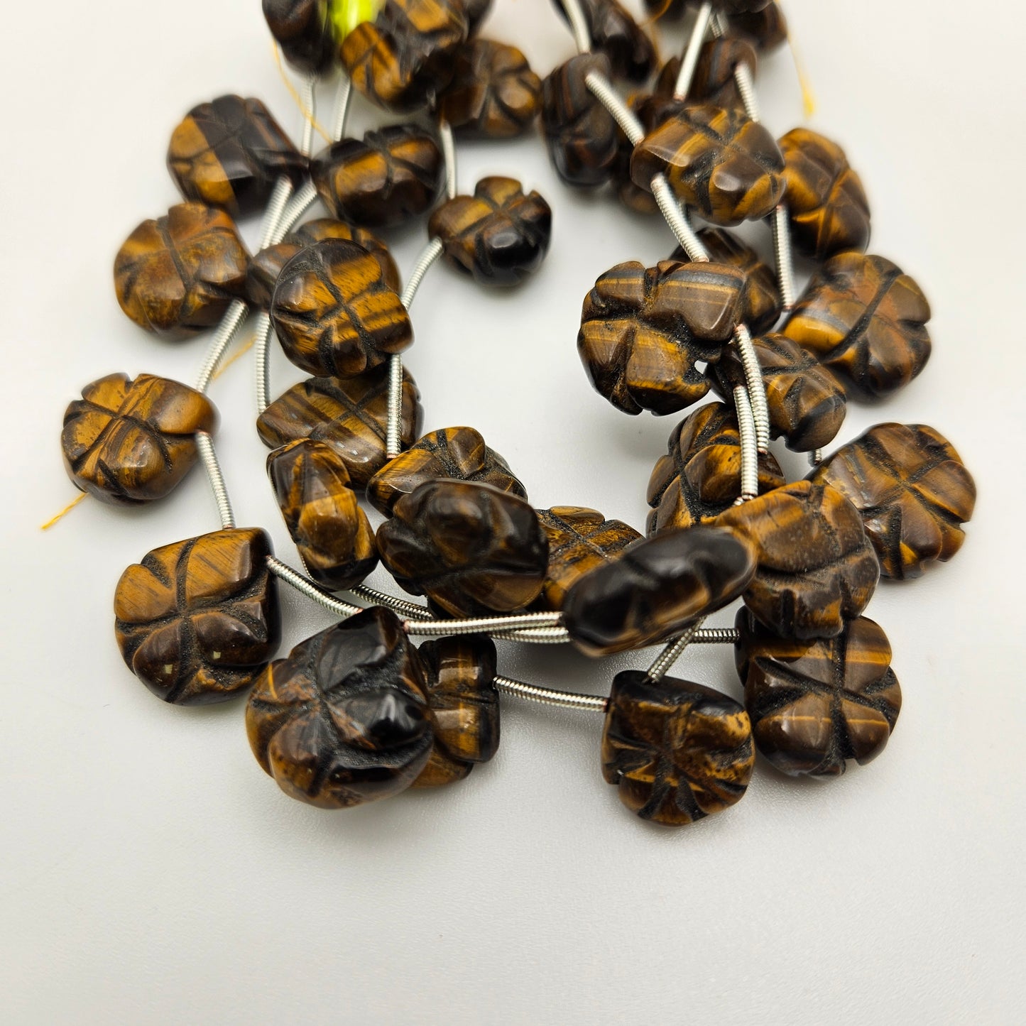 Carved Tiger's Eye Top Drill