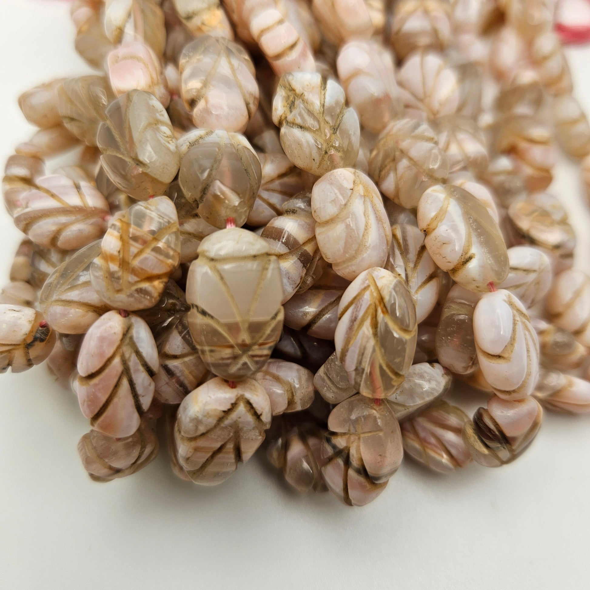 Carved Pink Opal