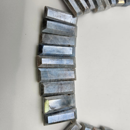 Aquamarine Dipped Top Drill Rectangle