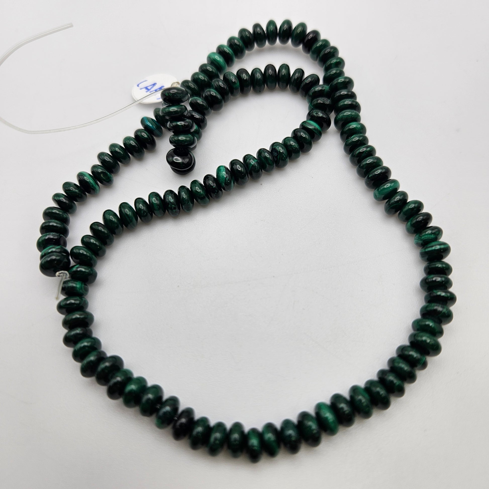 8mm Malachite Rondelle