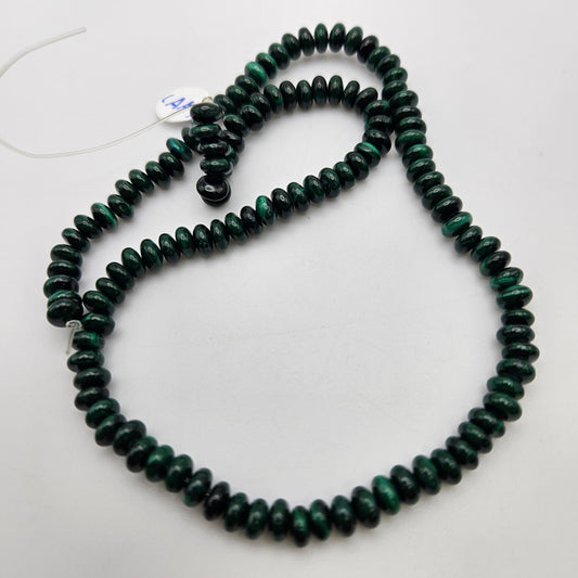 8mm Malachite Rondelle