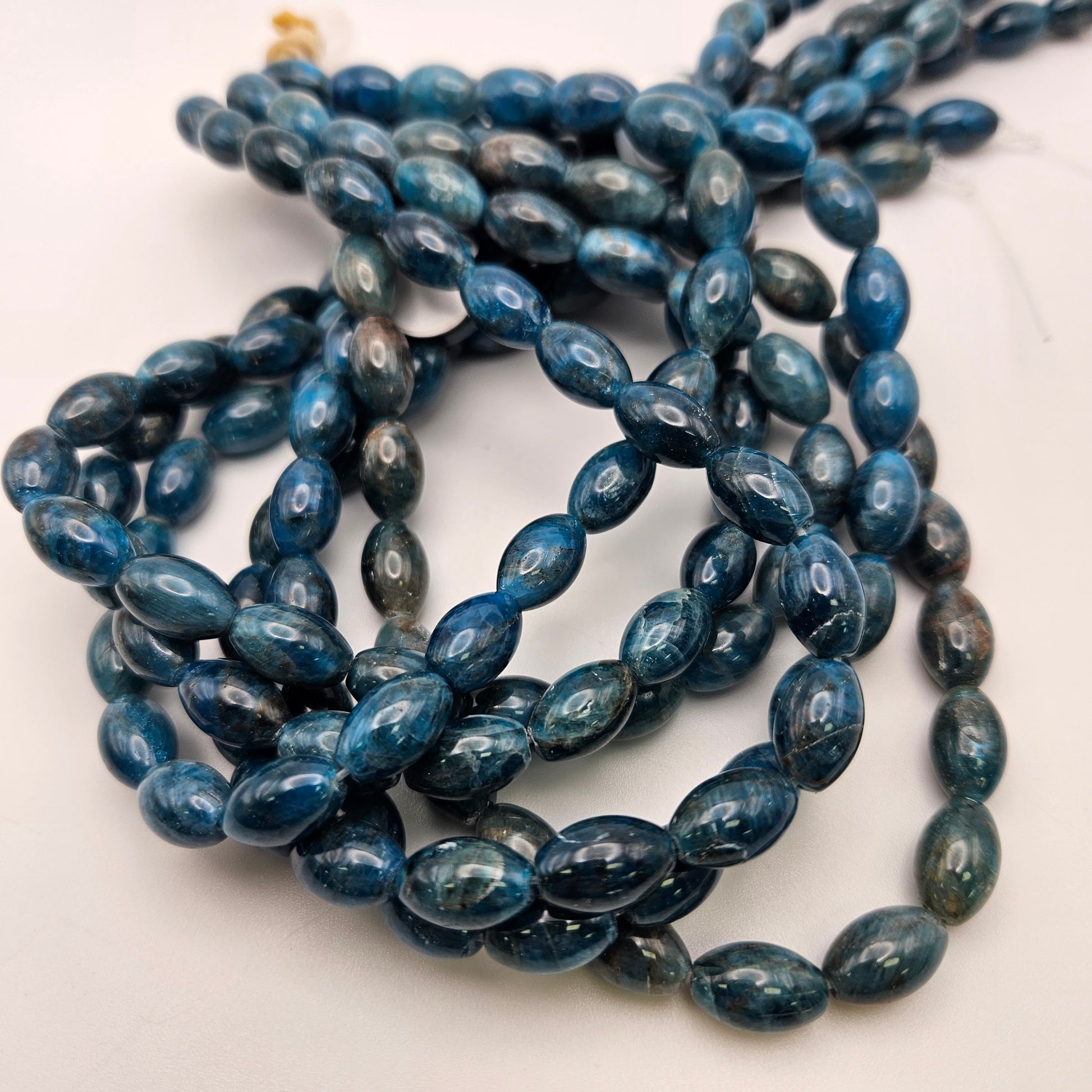 8mm Blue Apatite Rice
