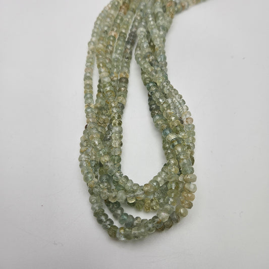 4mm Green Aquamarine Rondelle