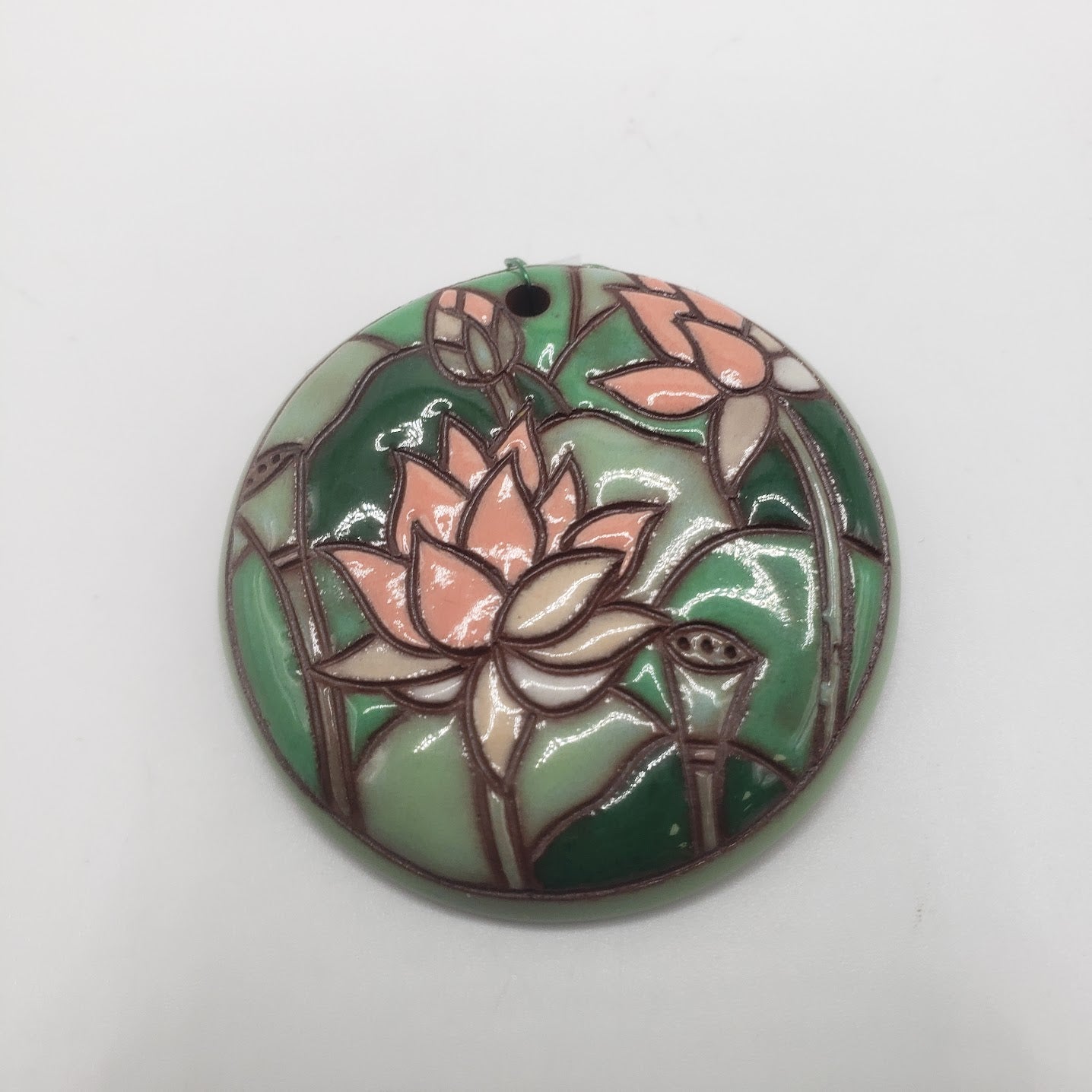Lotus Evening - Large Round Pendant