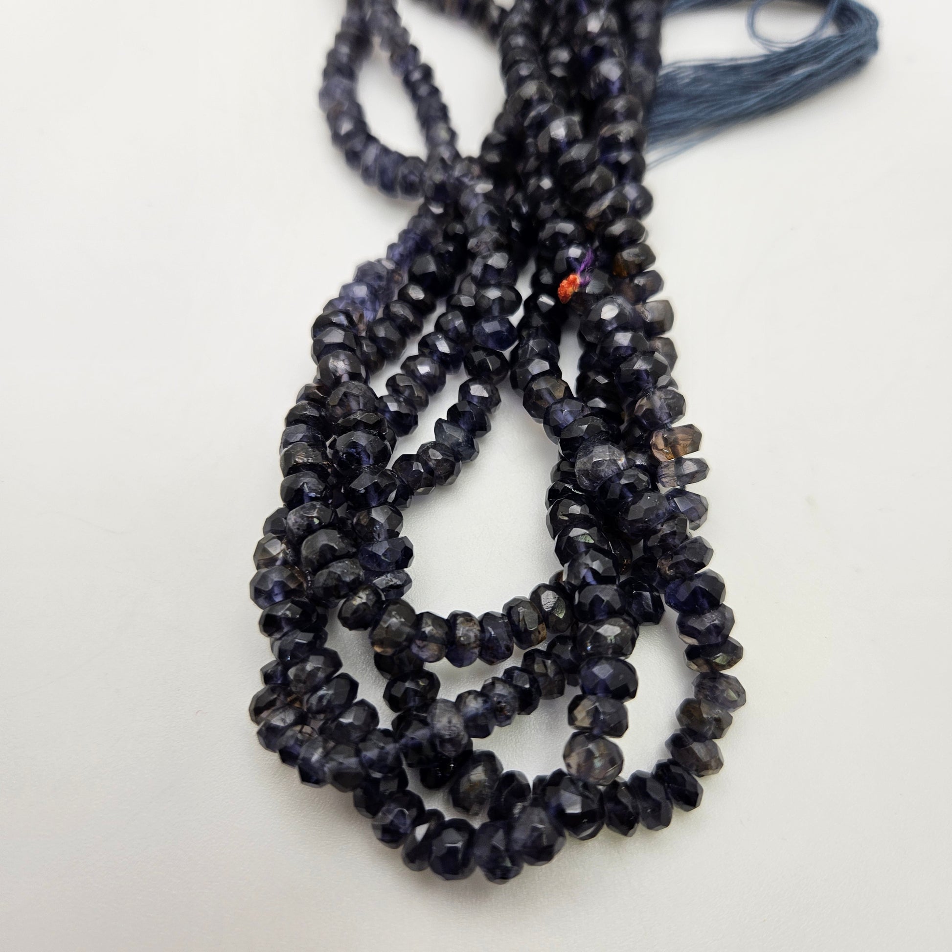 5mm Iolite Rondelle Faceted