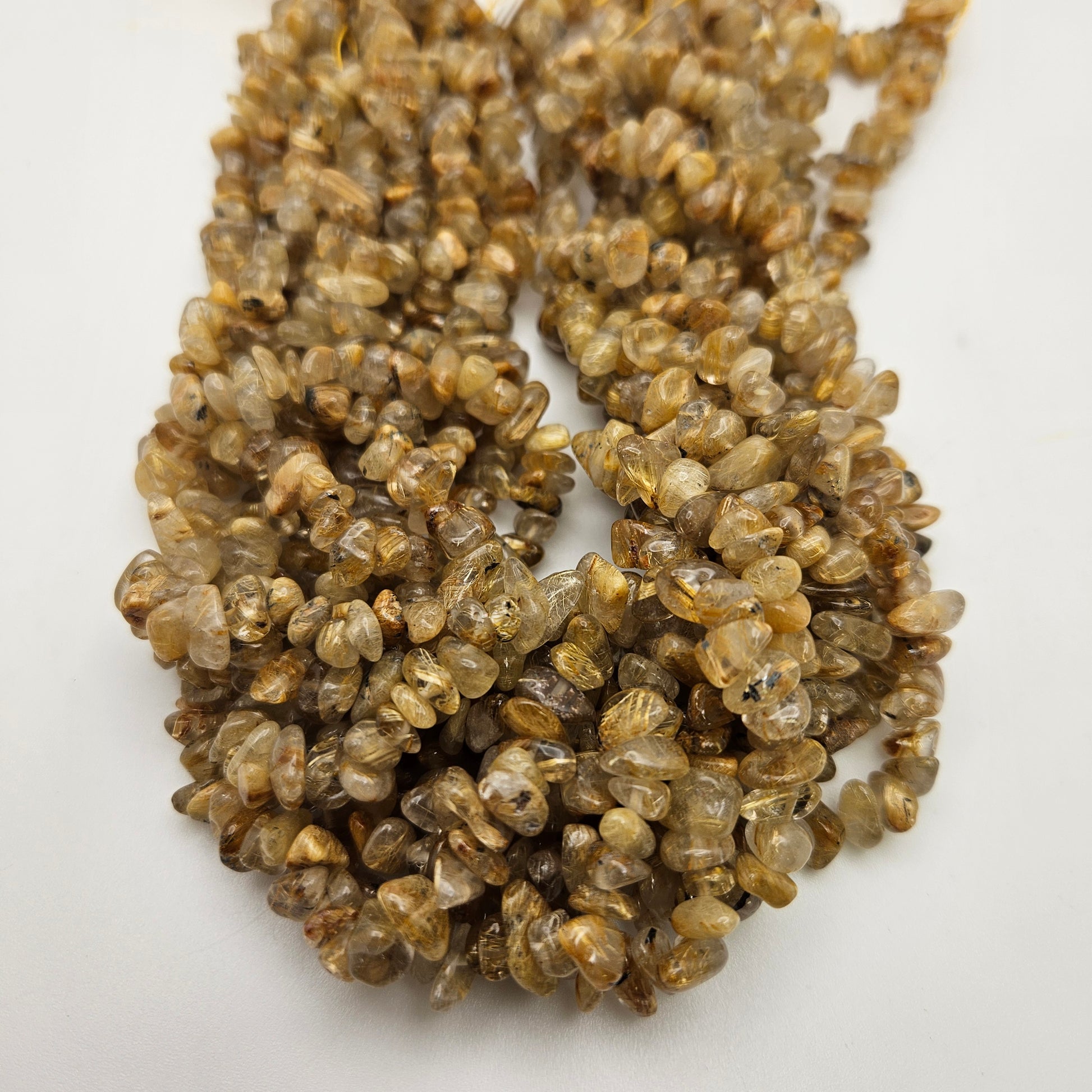 Gold Rutilated Quartz Chips