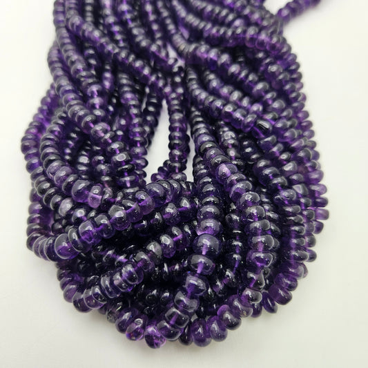 6mm AA Amethyst Rondelle
