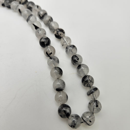 8mm Rutilated Quartz Round