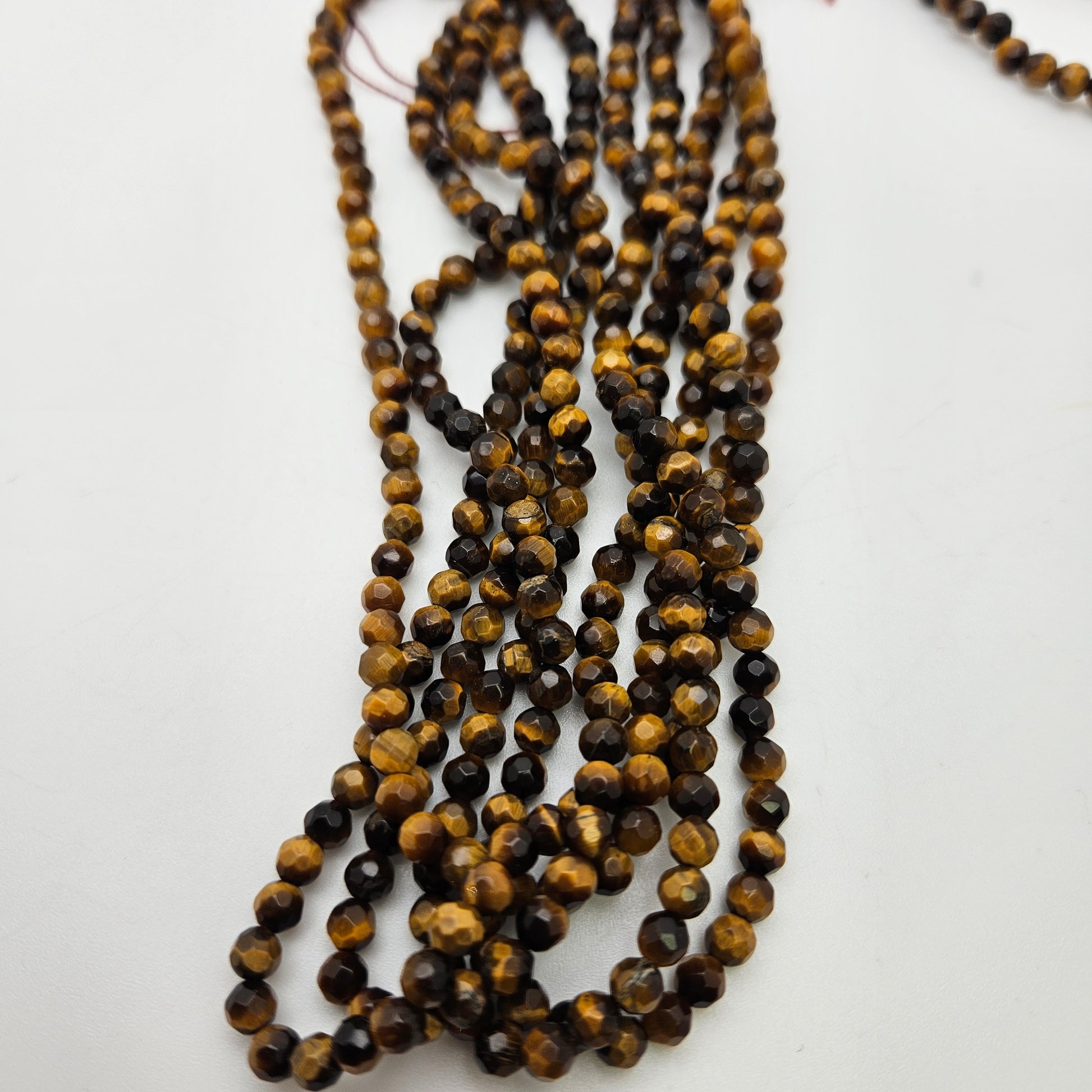 4mm Tiger's Eye Round Faceted