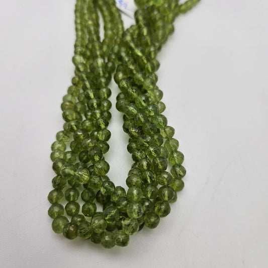 6mm Peridot Round Faceted