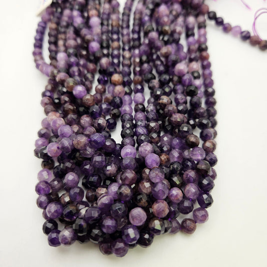 6mm Amethyst Round Faceted