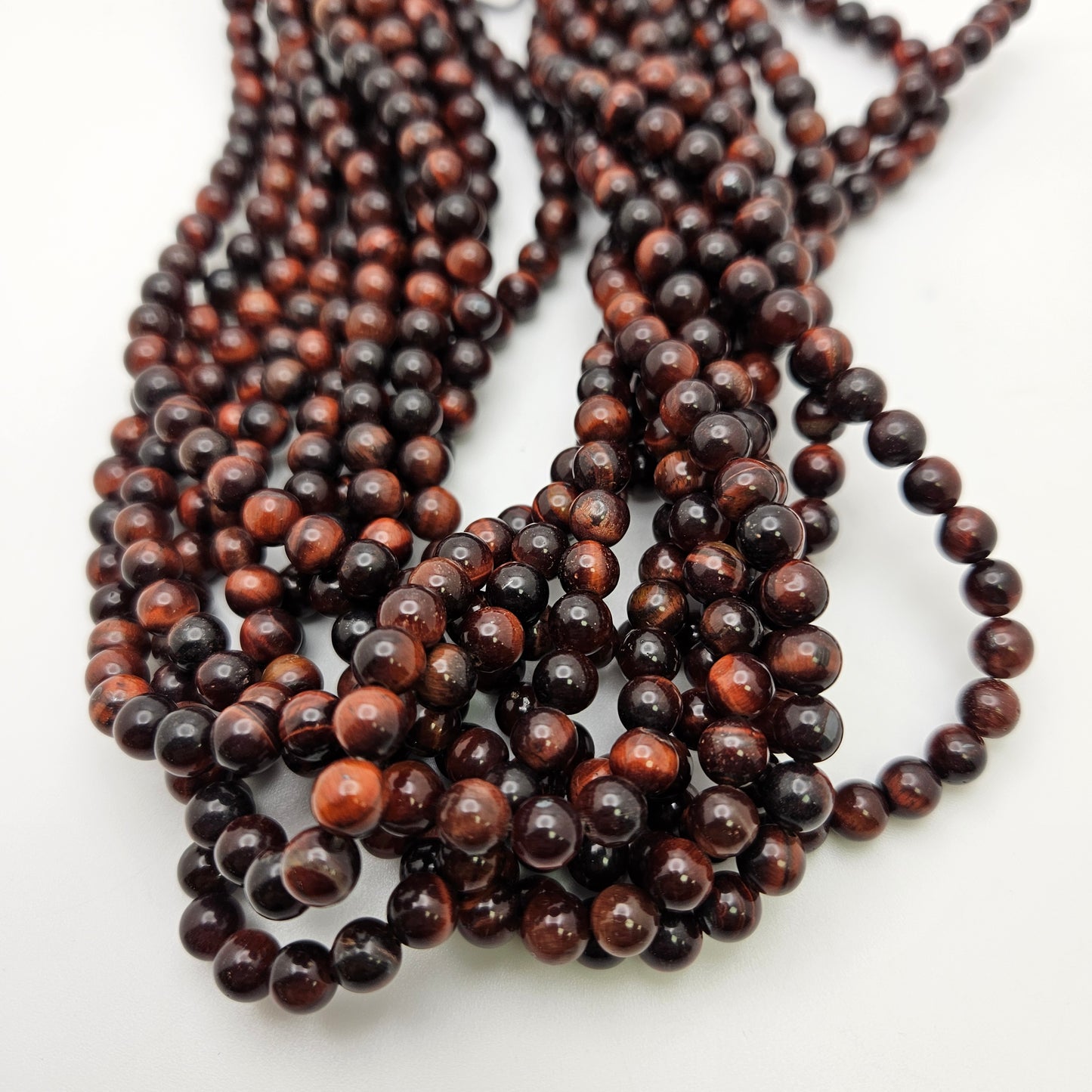6mm Red Tiger's Eye Round